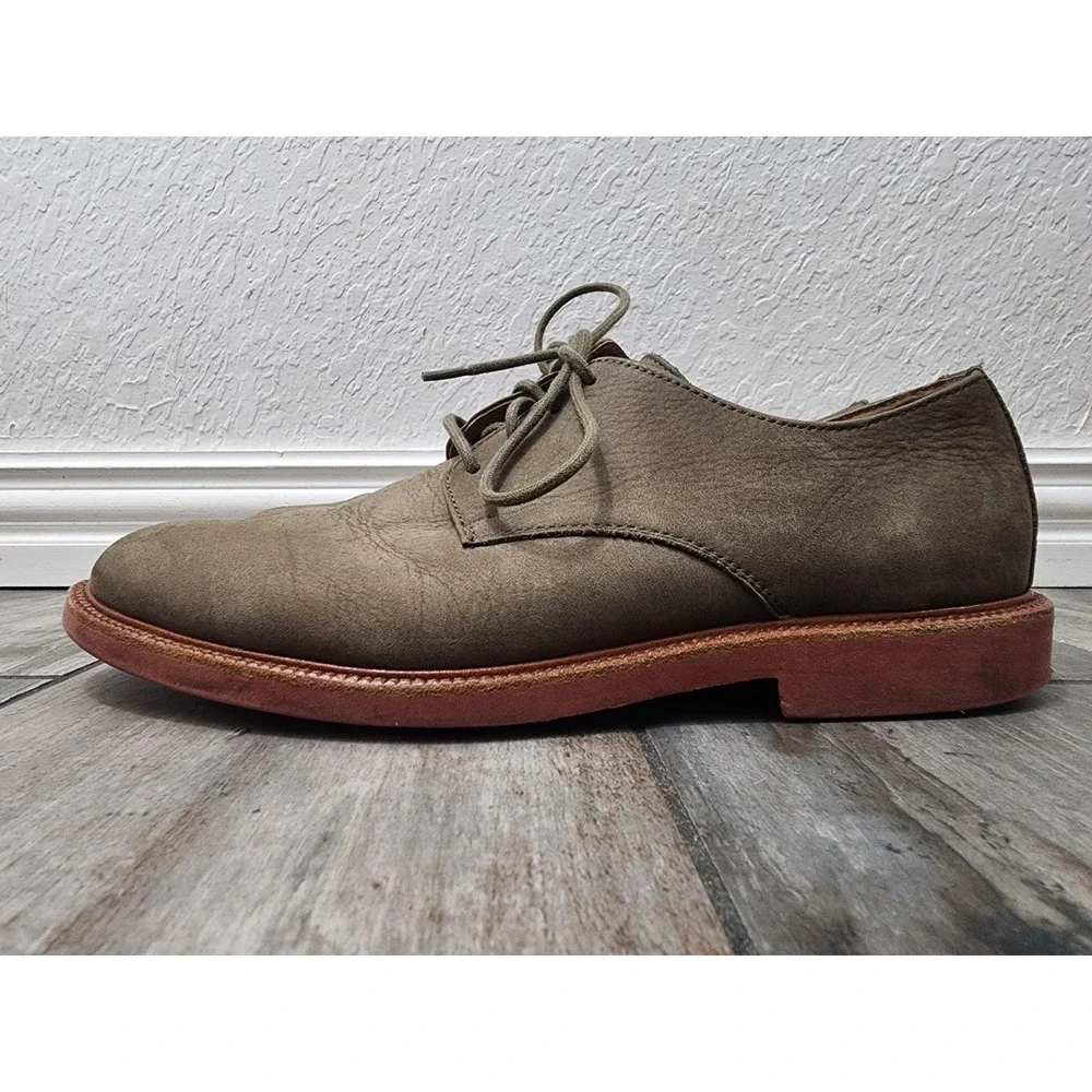 Polo Ralph Lauren Shoes Torrington Green Suede Leather Upper 10D